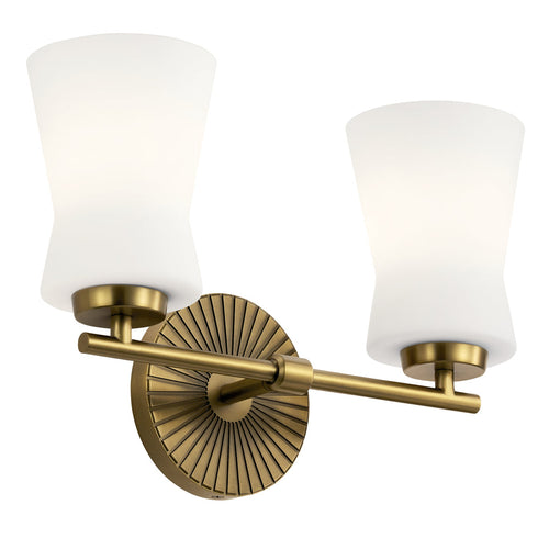 Kichler Brianne™ 14.5 Inch 2 Light Vanity Light Model: 55116BNB
